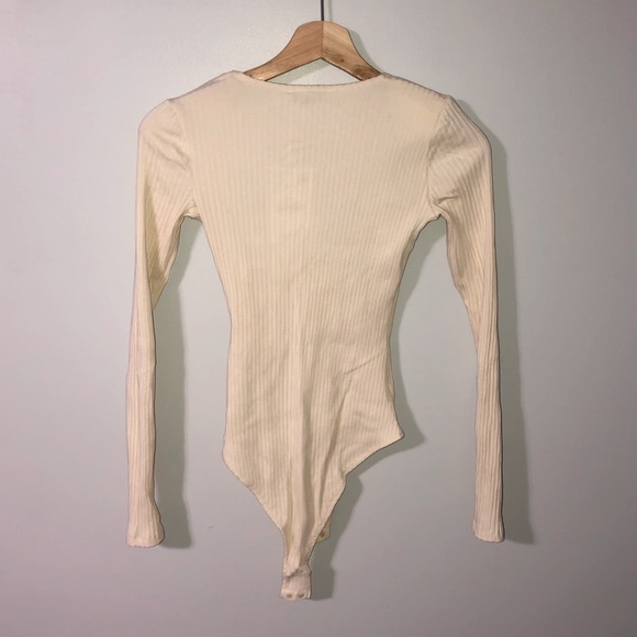ZARA V-Neck Knit Bodysuit - Picture 5 of 7